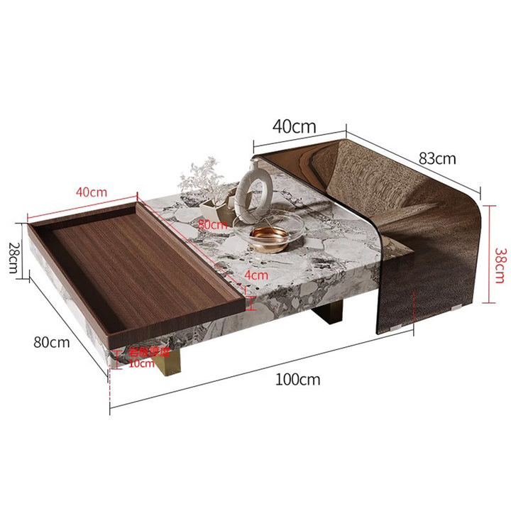 MAS-2248 Masdio EDWARD Modern Marble Coffee Table Masdio