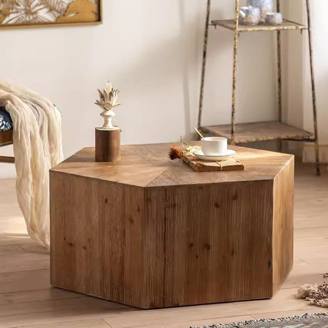 MAS-2249 Masdio CARI Rustic Solid Wood Coffee Table Masdio