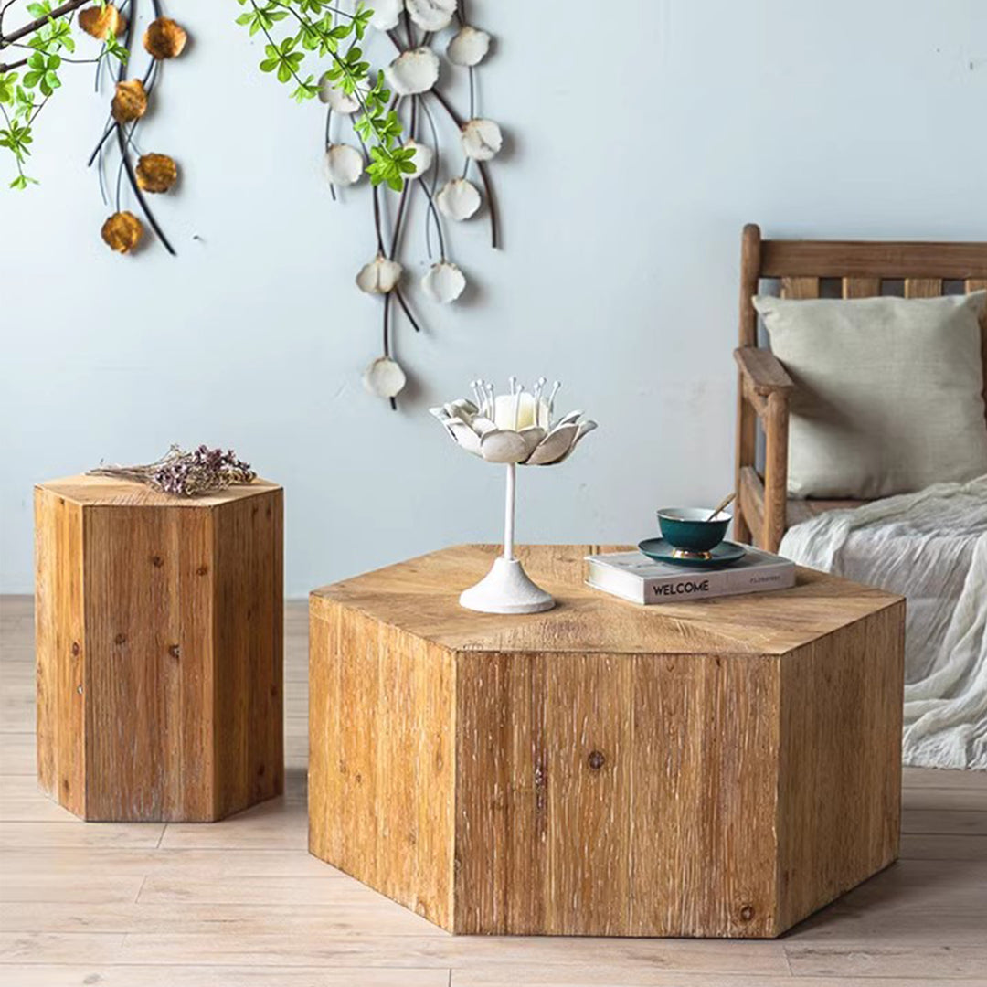 MAS-2249 Masdio CARI Rustic Solid Wood Coffee Table Masdio