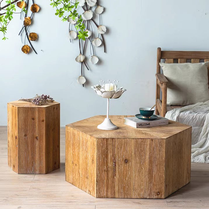 MAS-2249 Masdio CARI Rustic Solid Wood Coffee Table Masdio