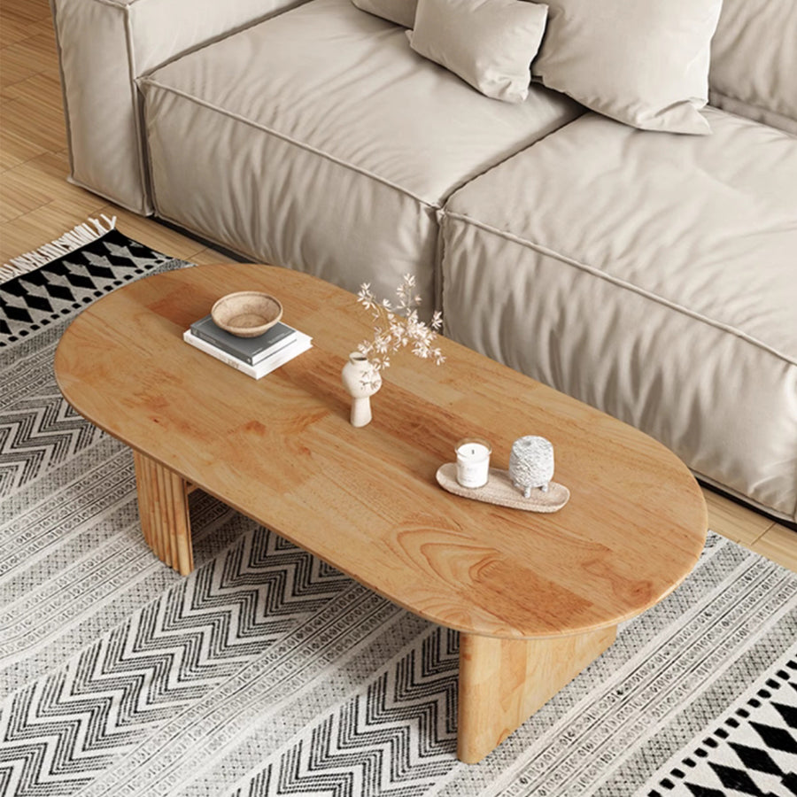 MAS-2253 Masdio GENA Japandi Solid Wood Coffee Table Masdio