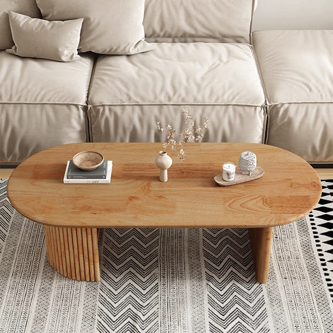 MAS-2253 Masdio GENA Japandi Solid Wood Coffee Table Masdio