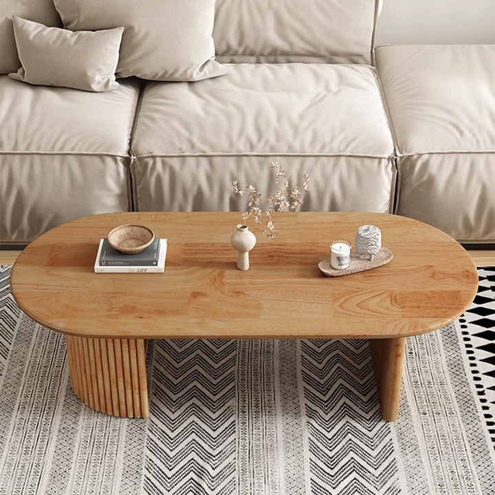 MAS-2253 Masdio GENA Japandi Solid Wood Coffee Table Masdio