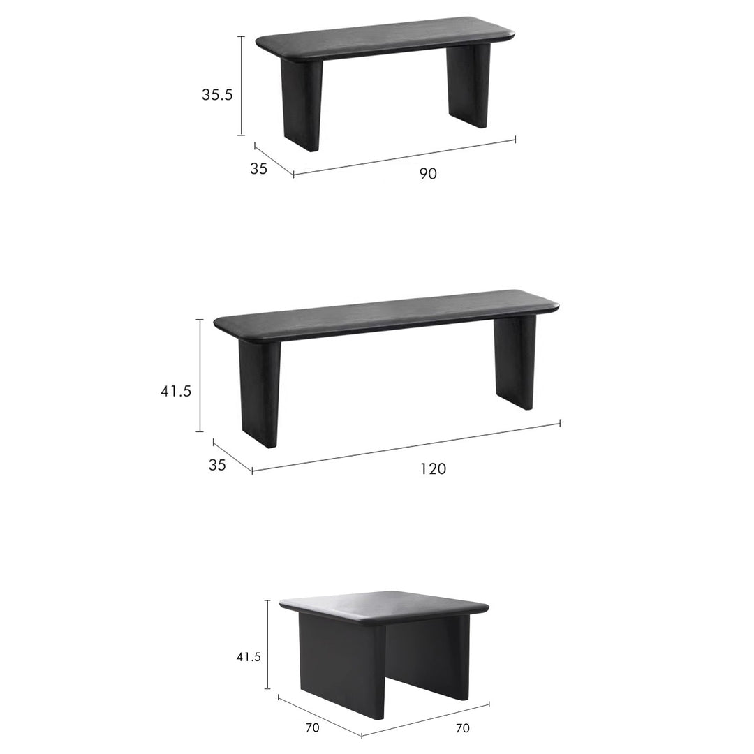 MAS-2258 Masdio CREARY Japandi Solid Wood Coffee Table Masdio