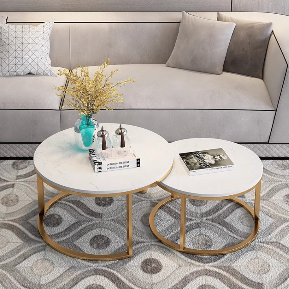 MAS-2270 Masdio JAY Modern Marble Round Coffee Table Masdio