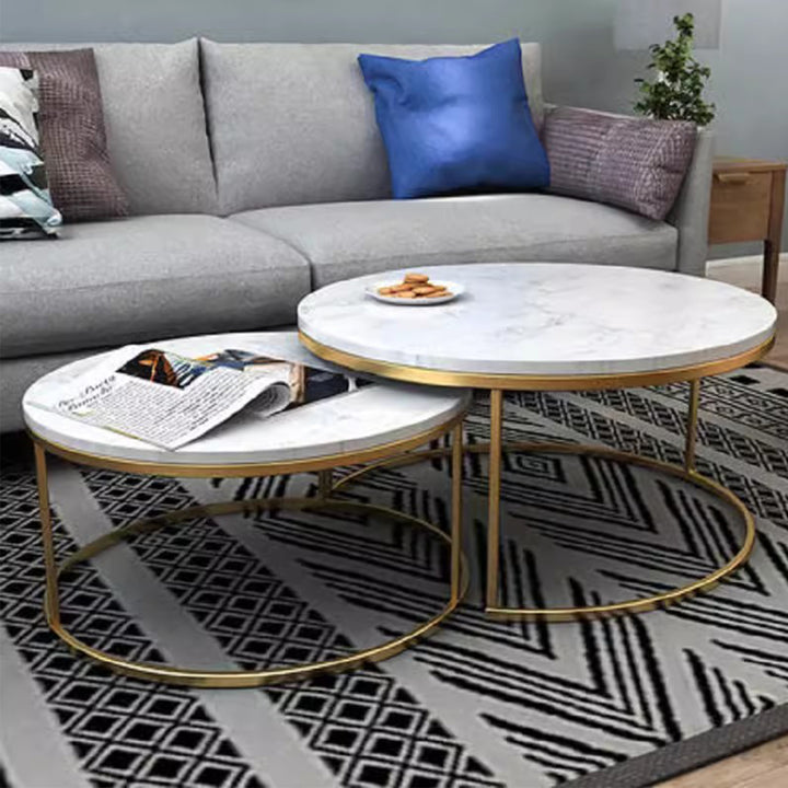 MAS-2270 Masdio JAY Modern Marble Round Coffee Table Masdio