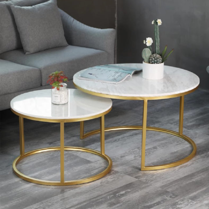 MAS-2270 Masdio JAY Modern Marble Round Coffee Table Masdio