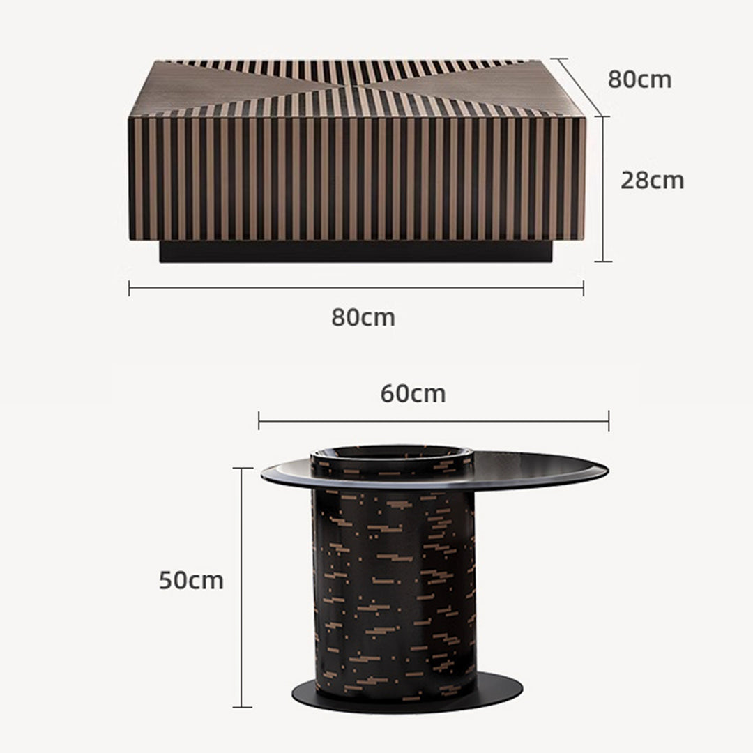 MAS-2280 Masdio EMMETT Modern Nesting Coffee Tables Masdio