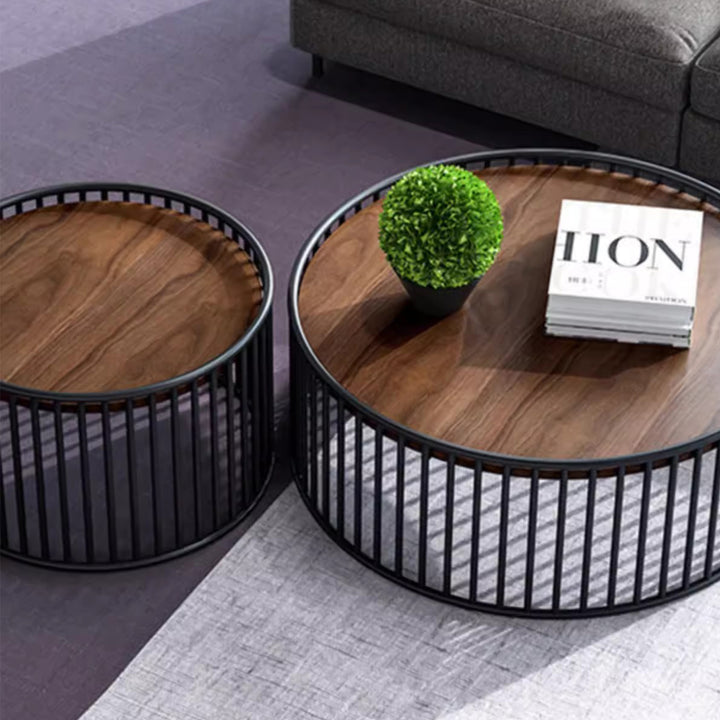 MAS-2290 Masdio EVERITT Rustic Round Coffee Table Masdio