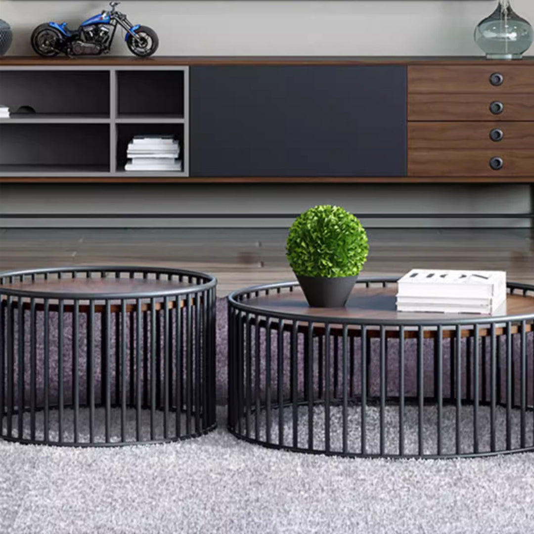 MAS-2290 Masdio EVERITT Rustic Round Coffee Table Masdio