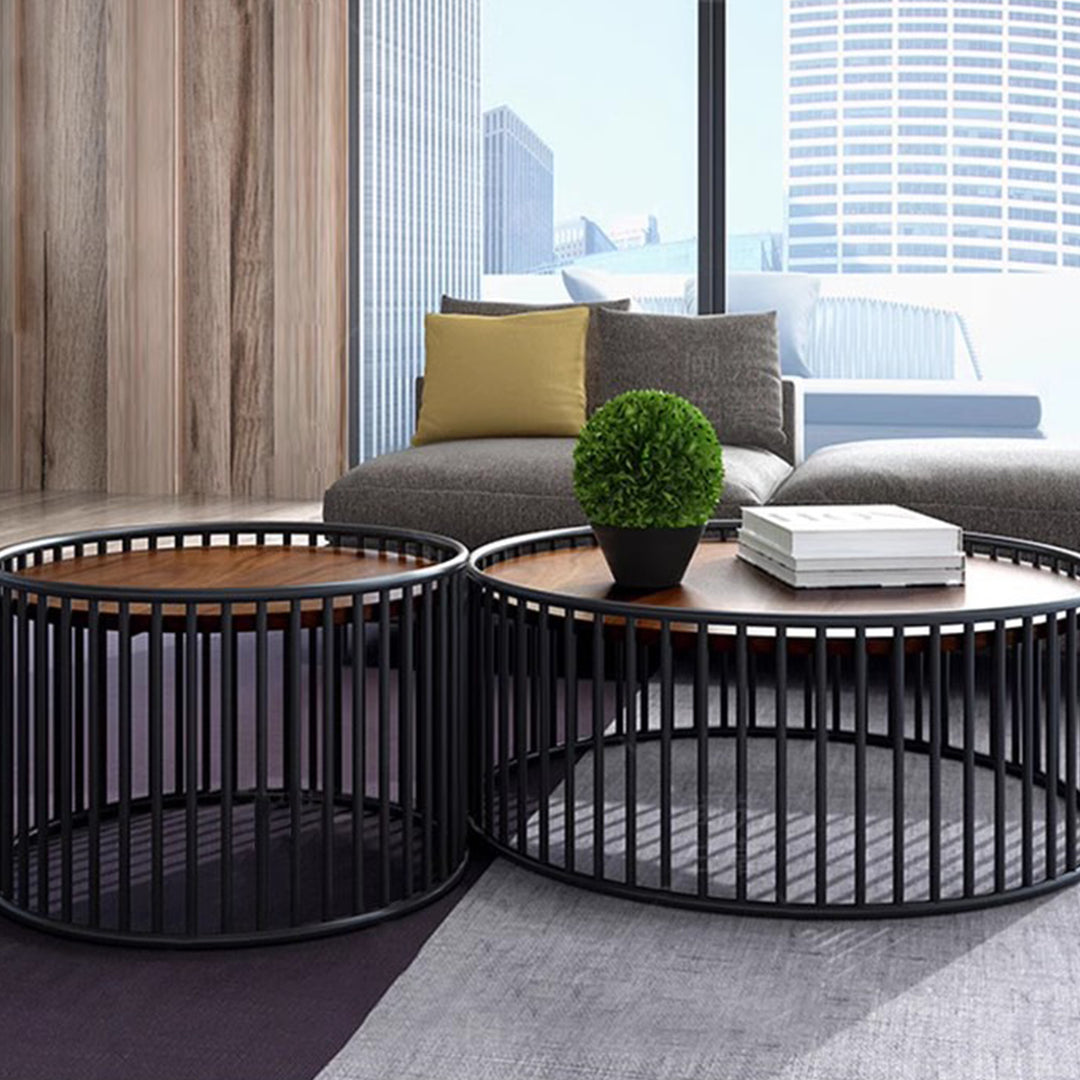 MAS-2290 Masdio EVERITT Rustic Round Coffee Table Masdio