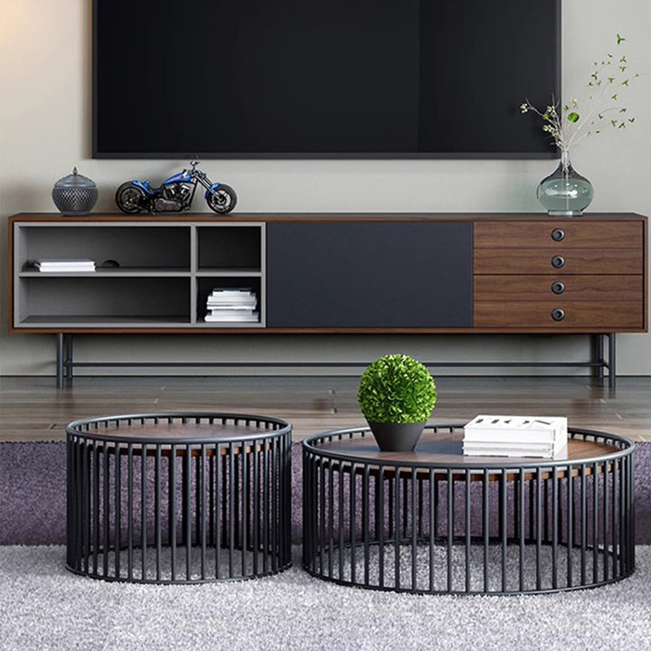 MAS-2290 Masdio EVERITT Rustic Round Coffee Table Masdio