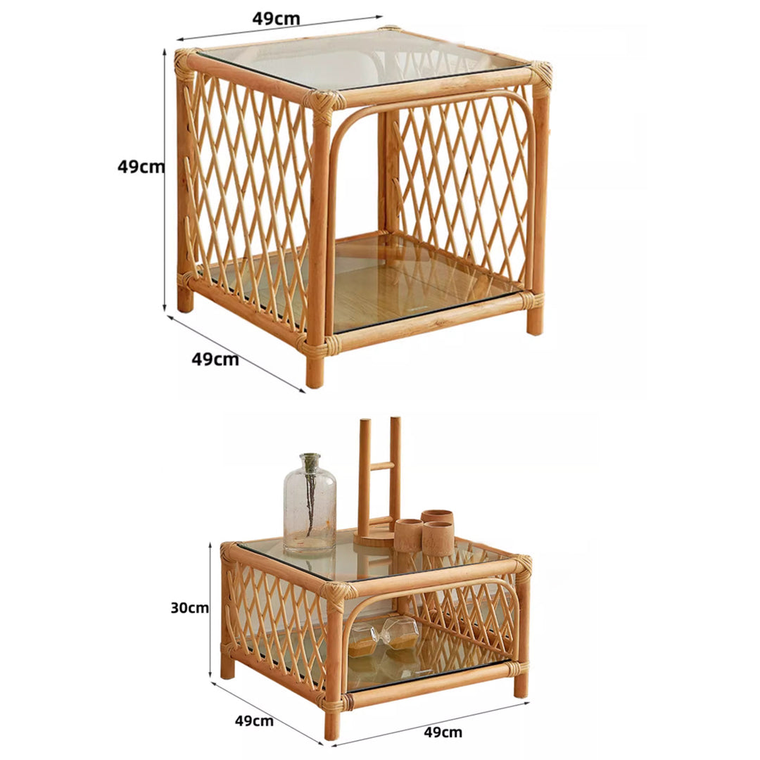 MAS-2293 Masdio ROUGE Rattan Accent Coffee Table Masdio
