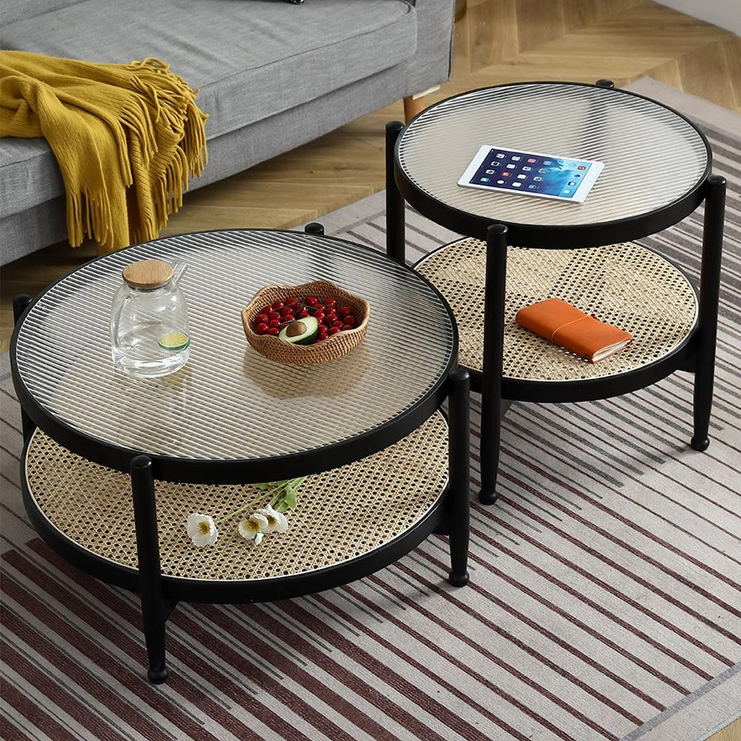 MAS-2295 Masdio ZEPPELIN Rustic Rattan Coffee Table Masdio