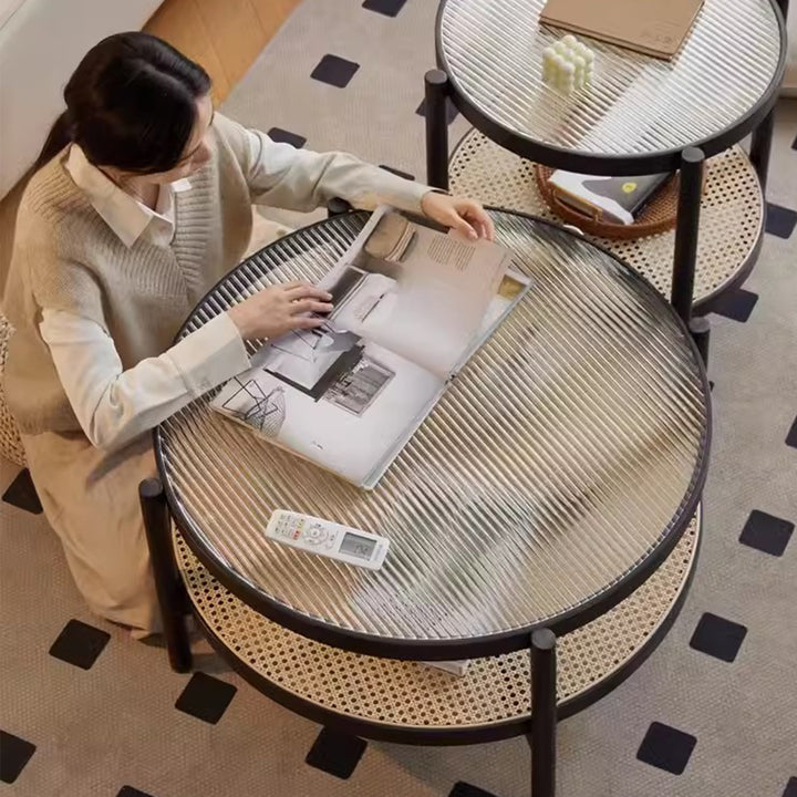 MAS-2295 Masdio ZEPPELIN Rustic Rattan Coffee Table Masdio