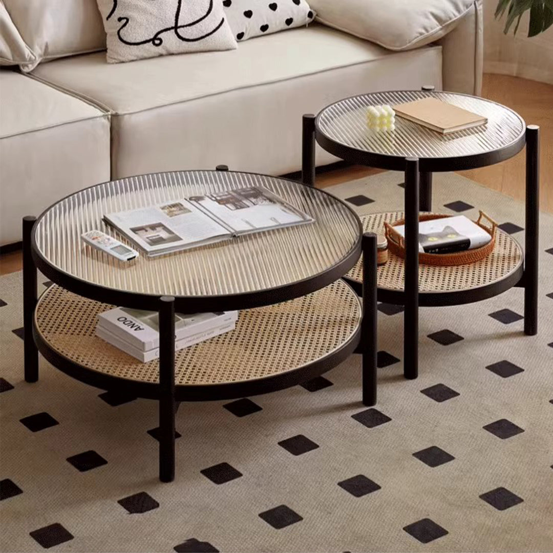 MAS-2295 Masdio ZEPPELIN Rustic Rattan Coffee Table Masdio
