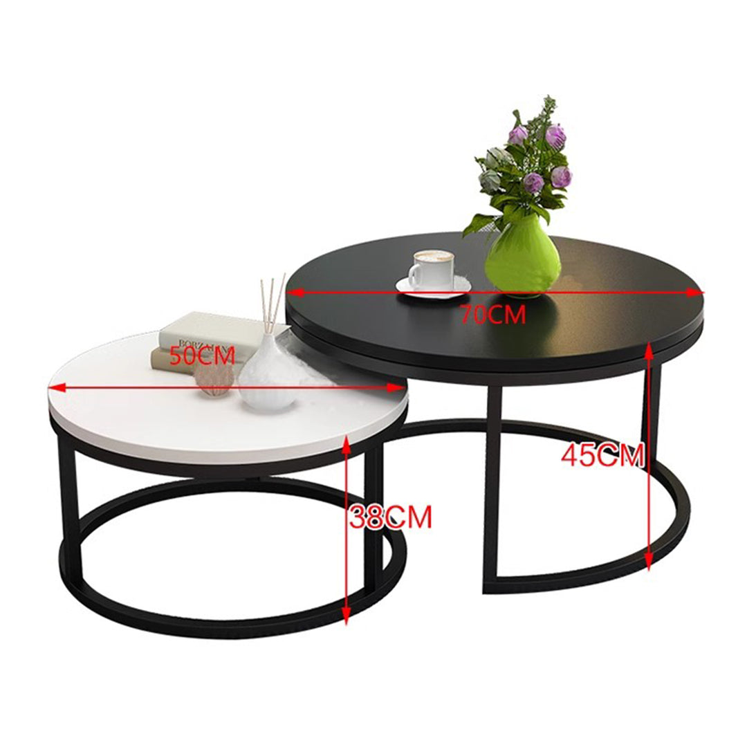 MAS-2301 Masdio MOD Monochrome Round Coffee Table Masdio