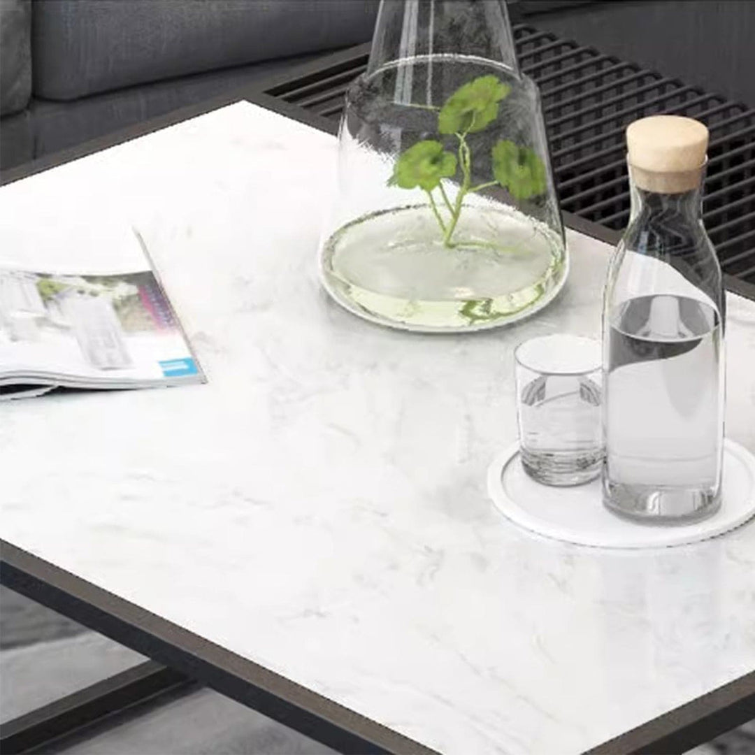 MAS-2303 Masdio Minimalist Marble Metal Frame Coffee Table Masdio