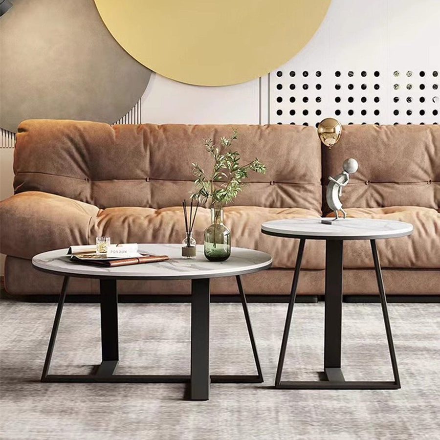 MAS-2304 Masdio MARRIOT Round Marble Coffee Table Set Masdio