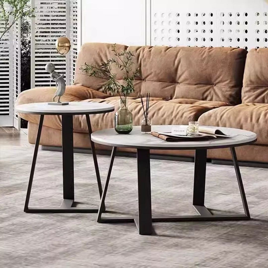 MAS-2304 Masdio MARRIOT Round Marble Coffee Table Set Masdio