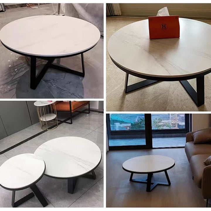 MAS-2304 Masdio MARRIOT Round Marble Coffee Table Set Masdio