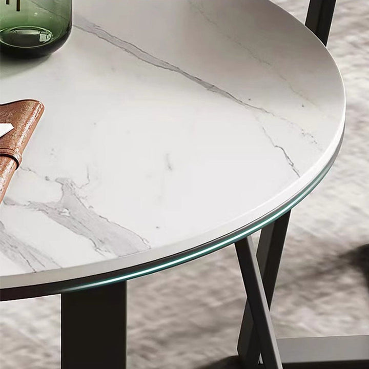 MAS-2304 Masdio MARRIOT Round Marble Coffee Table Set Masdio