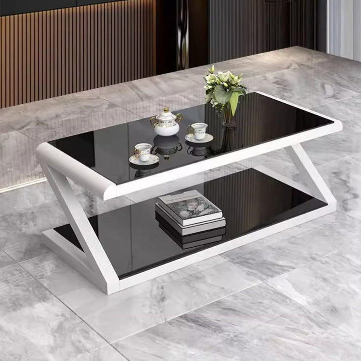 MAS-2306 Masdio ANWELL Z Tempered Glass Top Coffee Table Masdio