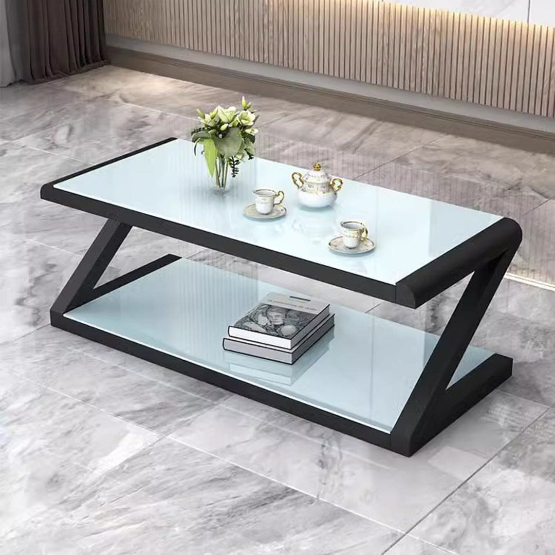 MAS-2306 Masdio ANWELL Z Tempered Glass Top Coffee Table Masdio