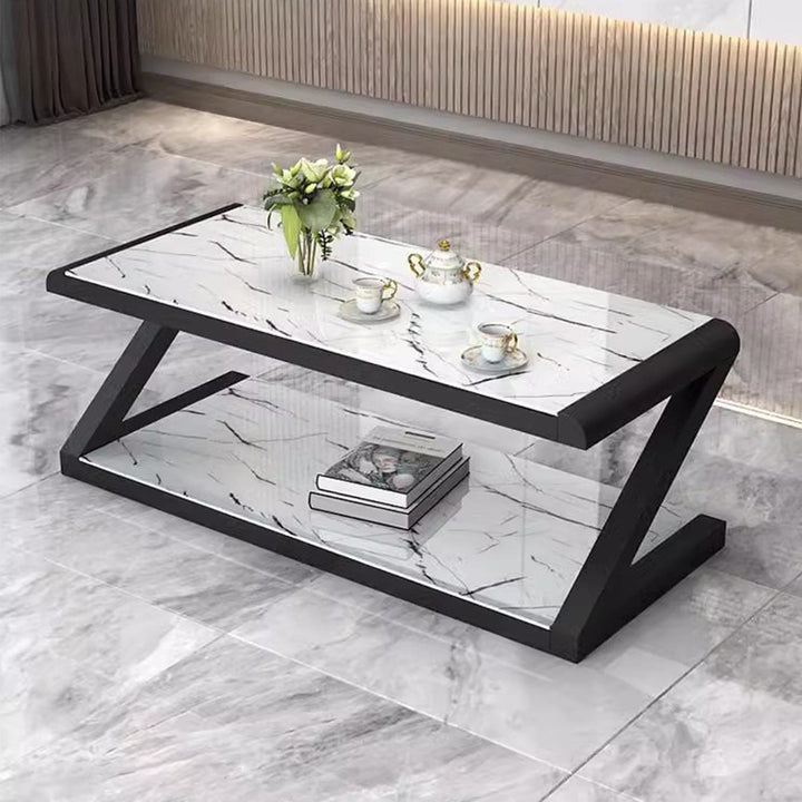 MAS-2306 Masdio ANWELL Z Tempered Glass Top Coffee Table Masdio