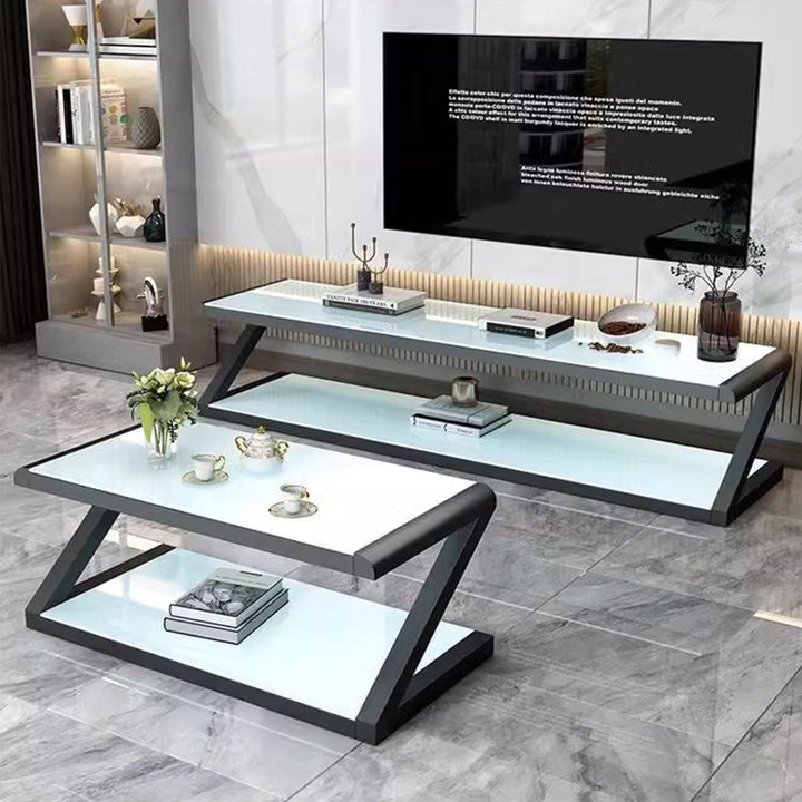 MAS-2306 Masdio ANWELL Z Tempered Glass Top Coffee Table Masdio