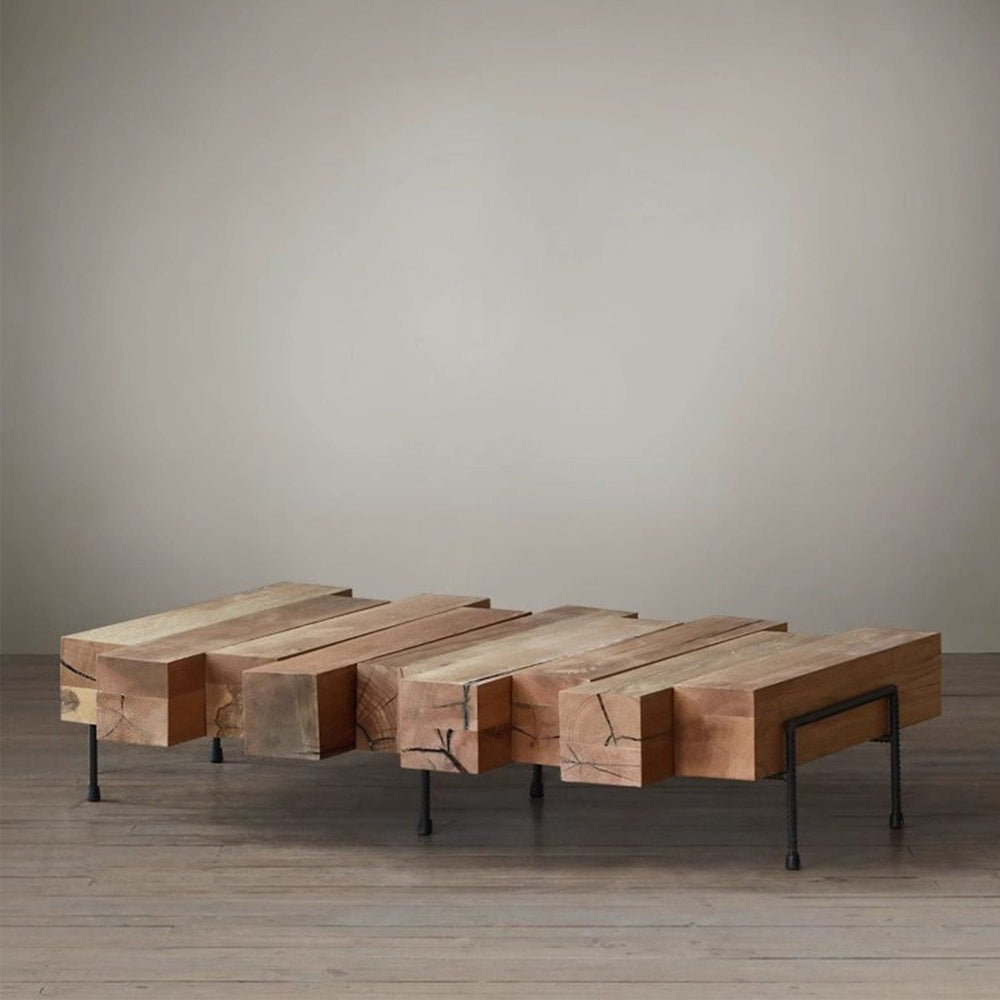 MAS-2310 Masdio JUNTO Rustic Solid Wood Log Coffee Table Masdio