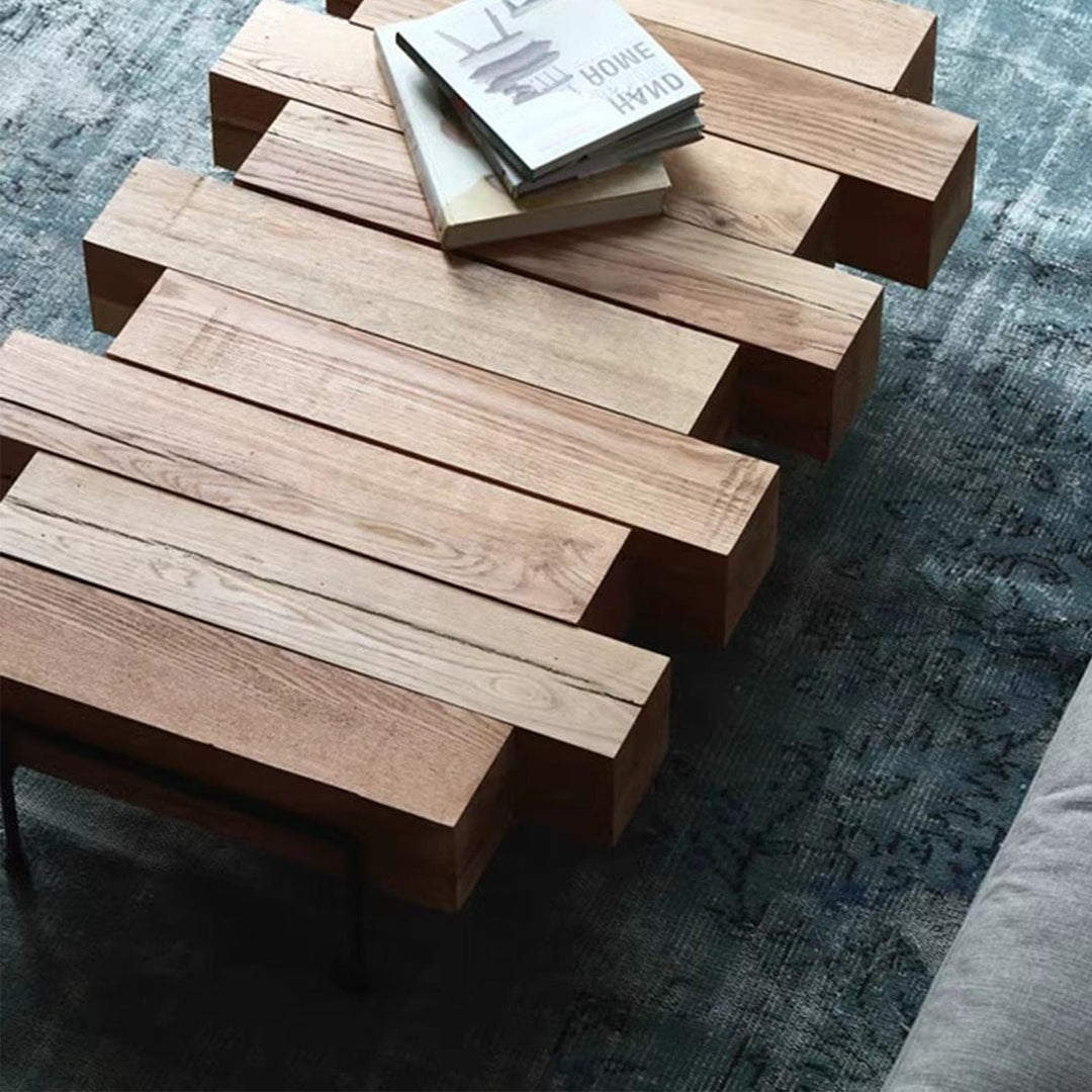 MAS-2310 Masdio JUNTO Rustic Solid Wood Log Coffee Table Masdio