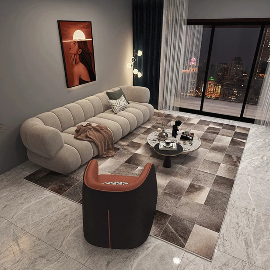 MAS-2357 Masdio LURID Modern Cowhide Leather Rug Masdio