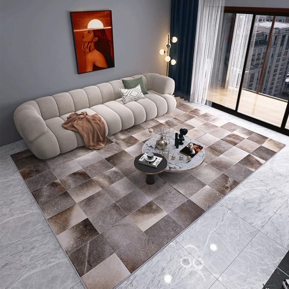 MAS-2357 Masdio LURID Modern Cowhide Leather Rug Masdio