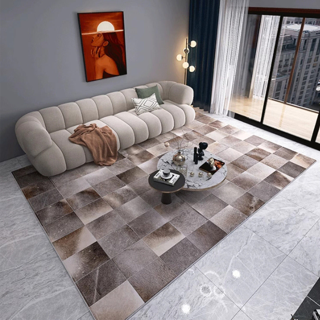 MAS-2357 Masdio LURID Modern Cowhide Leather Rug Masdio