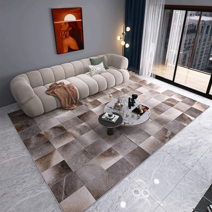MAS-2357 Masdio LURID Modern Cowhide Leather Rug Masdio