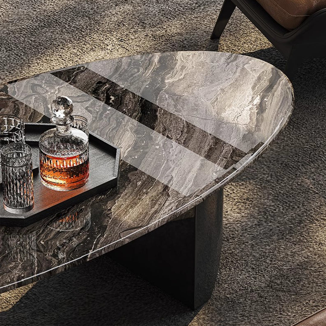 MAS-2420 Masdio CORNELIA Modern Oval Marble Coffee Table Masdio