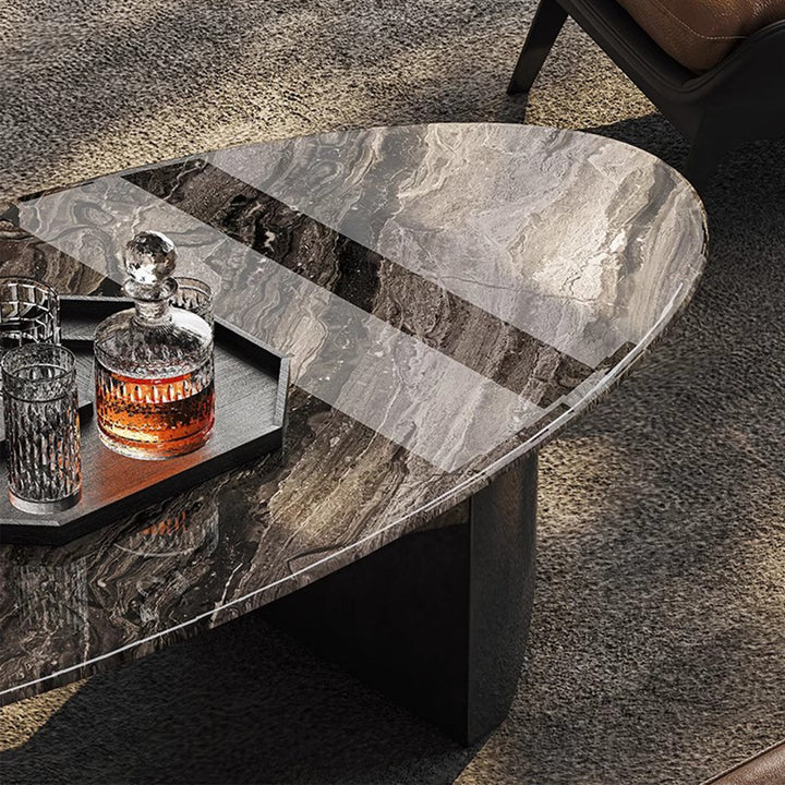 MAS-2420 Masdio CORNELIA Modern Oval Marble Coffee Table Masdio