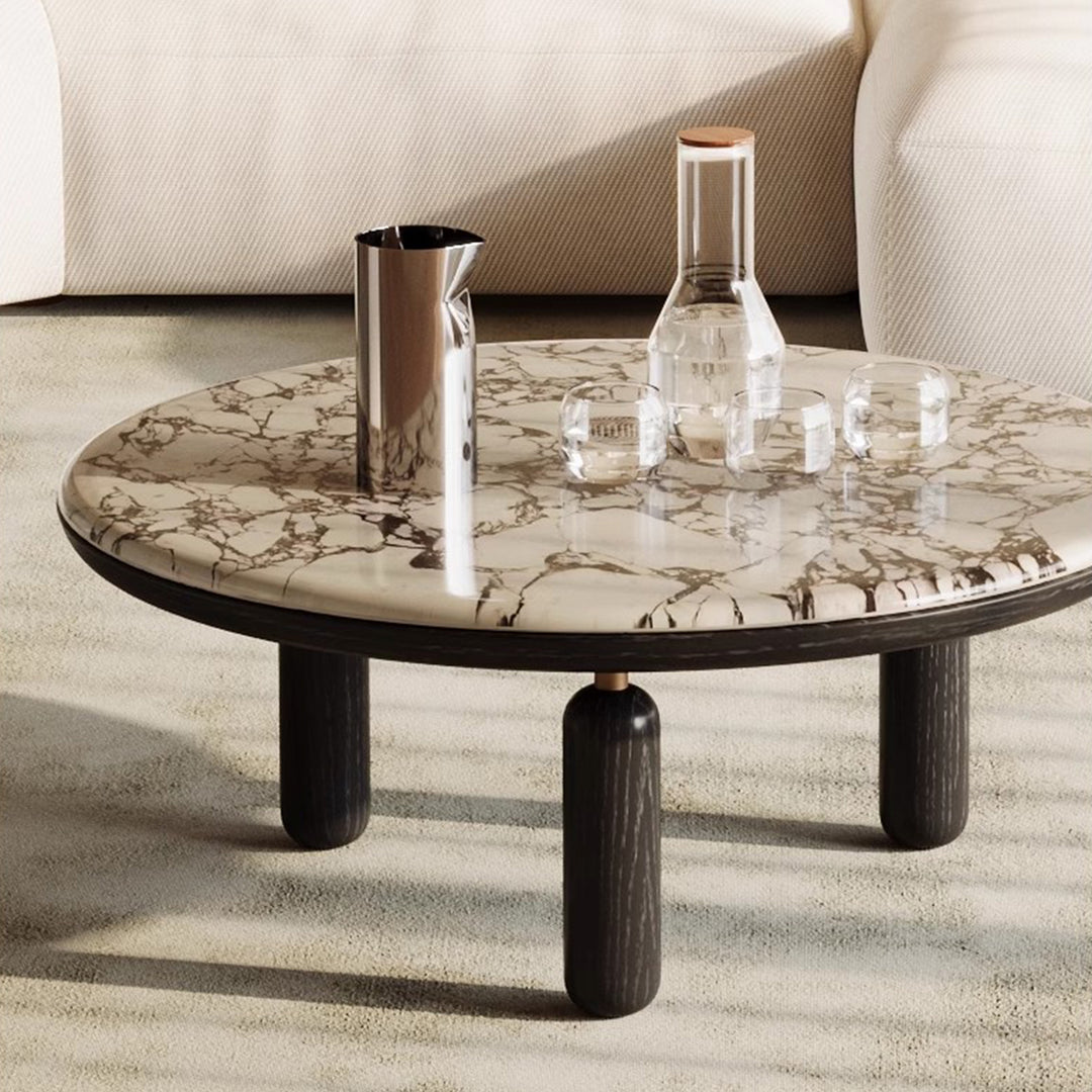 MAS-2441 Masido LEBRE Modern Round Marble Coffee Table Masdio