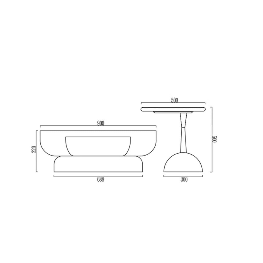 MAS-2442 Masdio REBECCA Modern Coffee Table Masdio