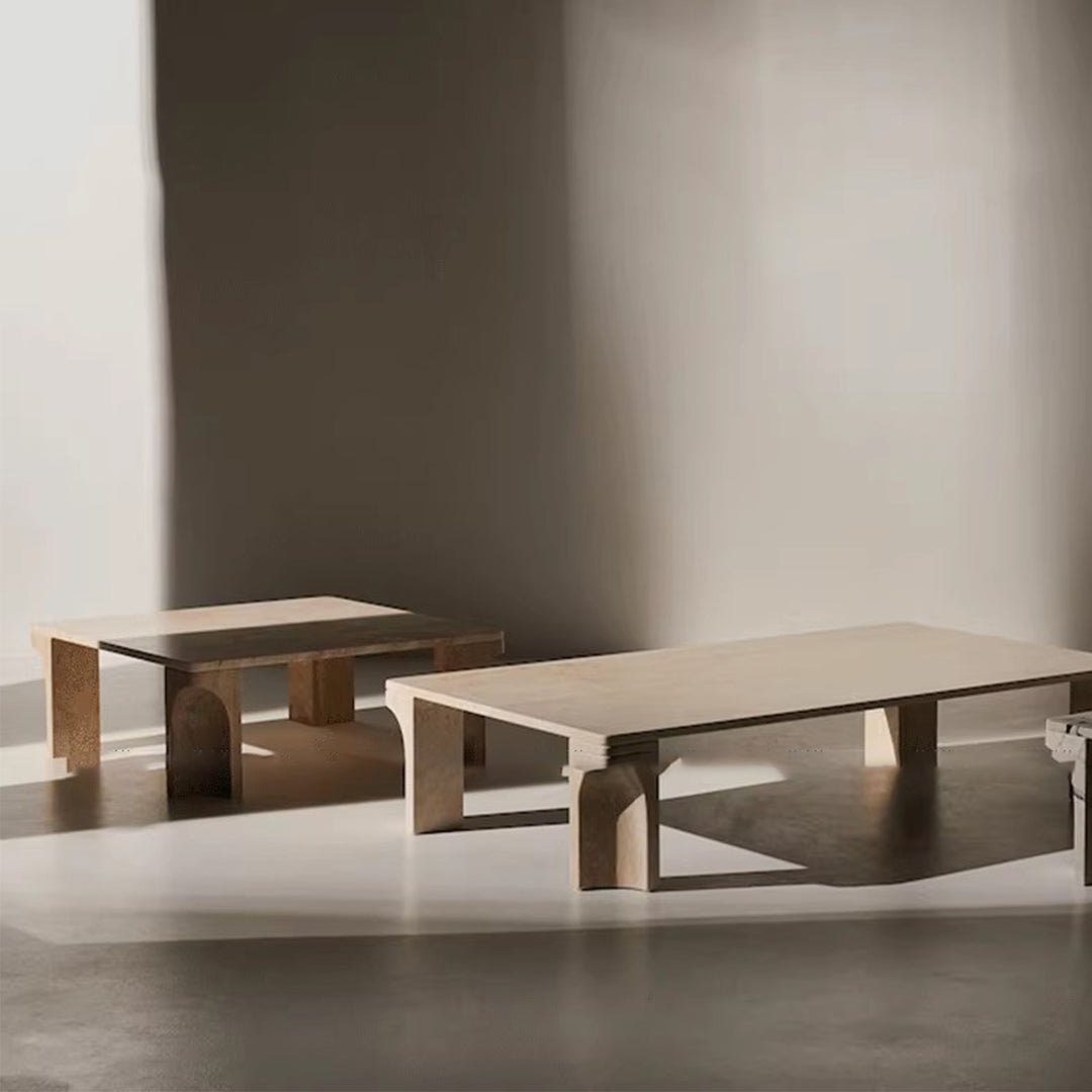 MAS-2445 Masdio YEMI Wabi Sabi Travertine Coffee Table Masdio