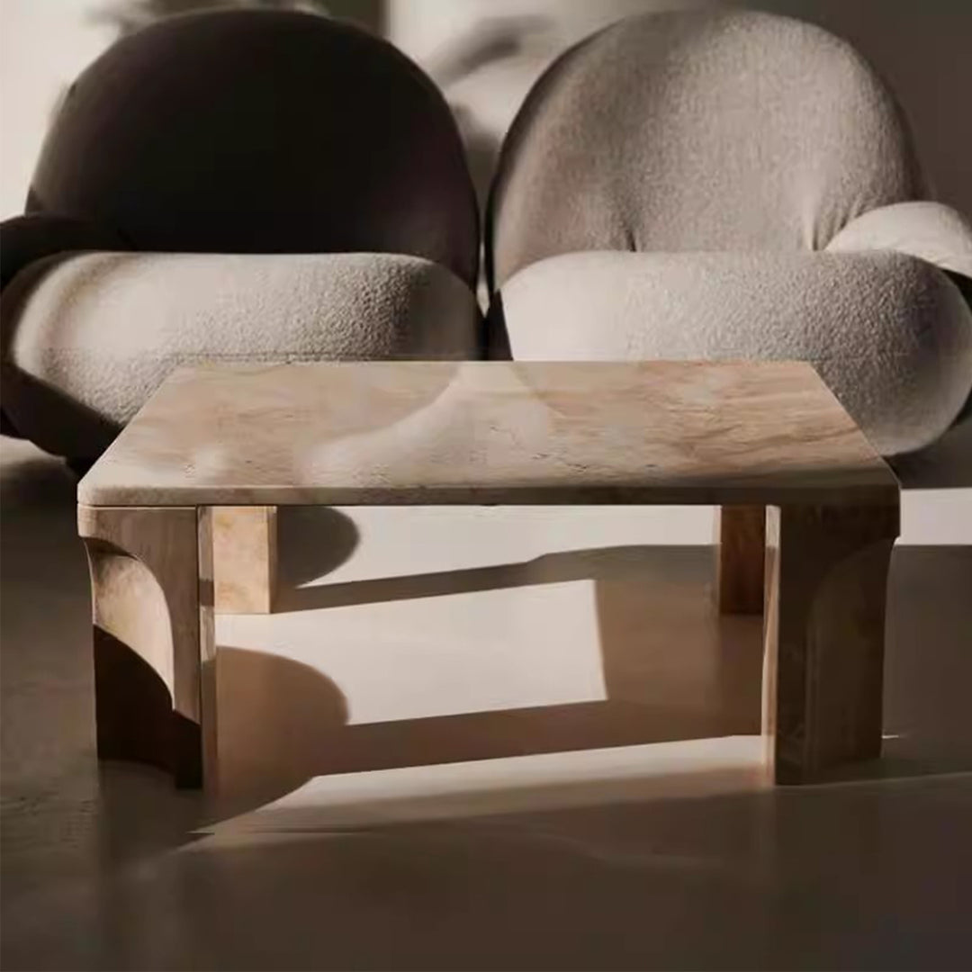 MAS-2445 Masdio YEMI Wabi Sabi Travertine Coffee Table Masdio