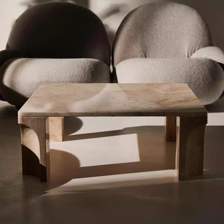 MAS-2445 Masdio YEMI Wabi Sabi Travertine Coffee Table Masdio
