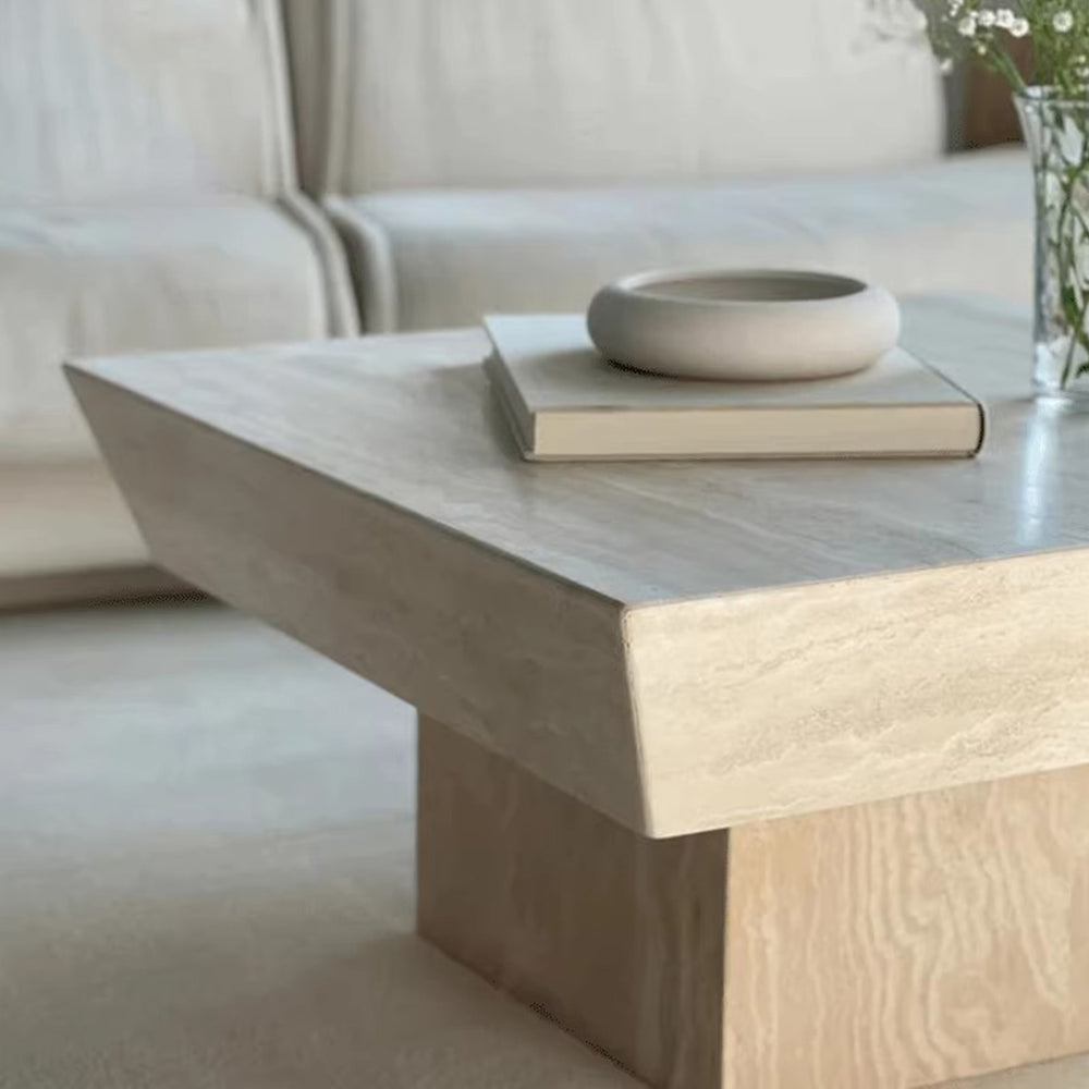 MAS-2446 Masdio EVRIN Modern Travertine Coffee Table Masdio