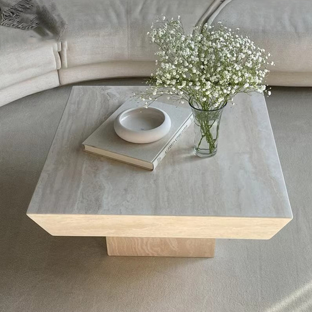MAS-2446 Masdio EVRIN Modern Travertine Coffee Table Masdio