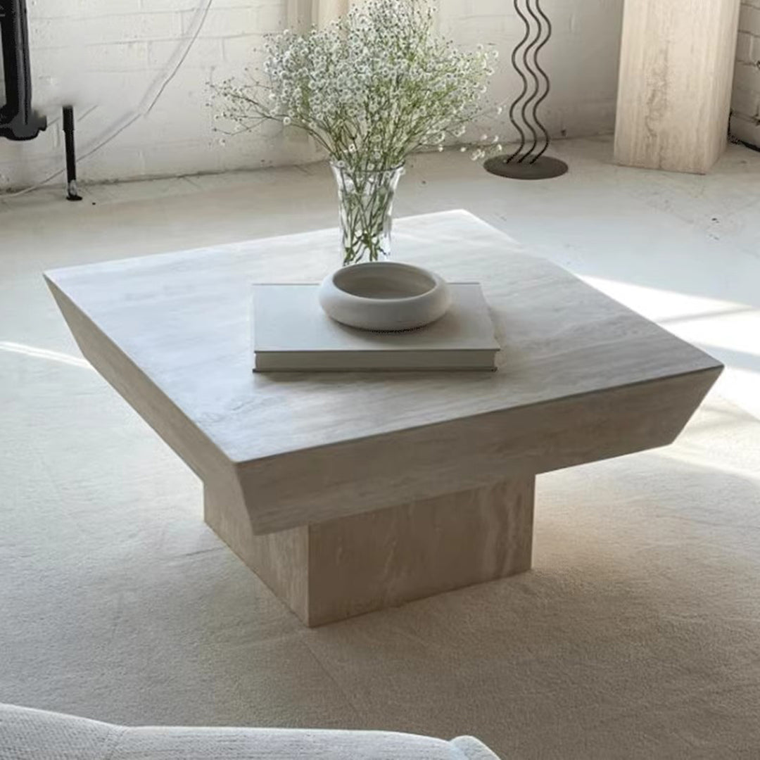 MAS-2446 Masdio EVRIN Modern Travertine Coffee Table Masdio