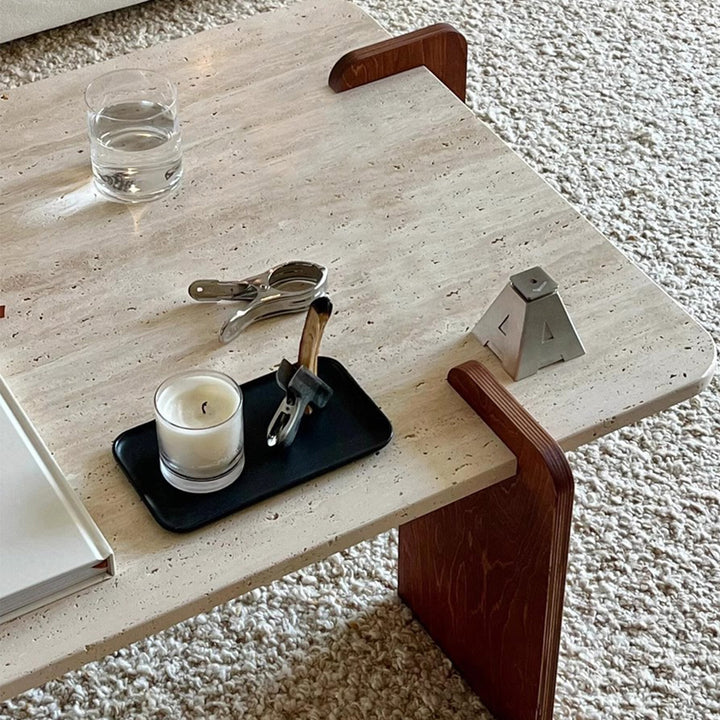 MAS-2449 Masdio PAU Wabi Sabi Travertine Coffee Table Masdio
