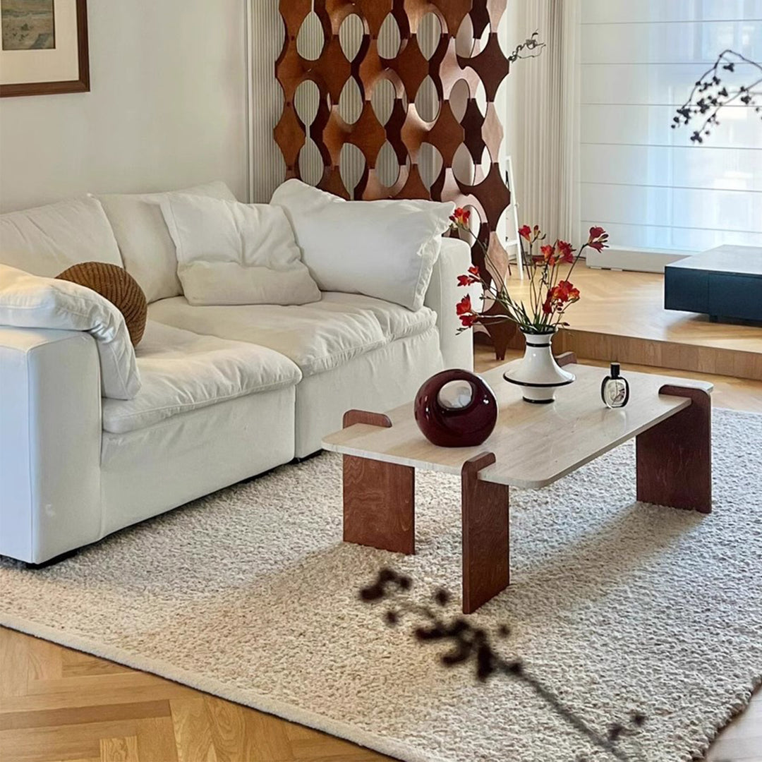 MAS-2449 Masdio PAU Wabi Sabi Travertine Coffee Table Masdio