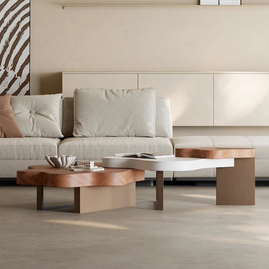 MAS-2450 Masdio KAFKA Modern Solid Wood Nesting Coffee Table Masdio