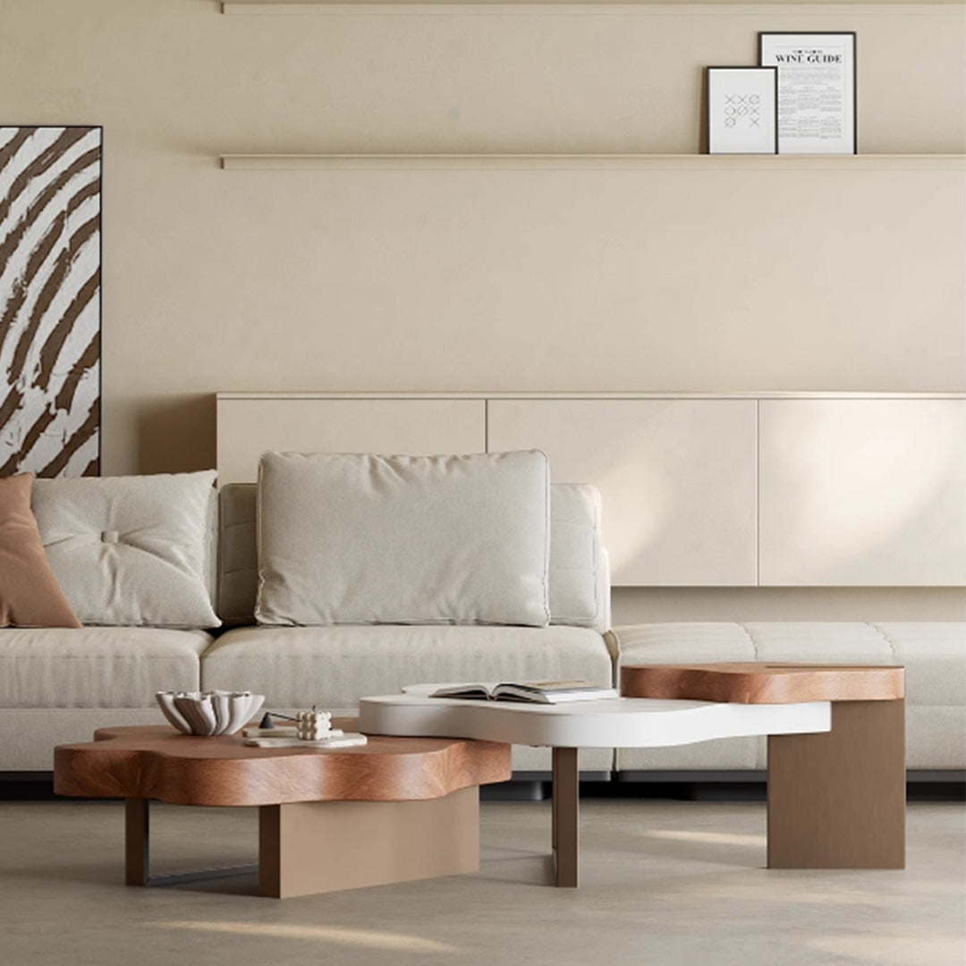 MAS-2450 Masdio KAFKA Modern Solid Wood Nesting Coffee Table Masdio